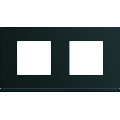 Hager plaque 2 postes horizontale 71 mm night gallery wxp0212 - Publicité Hager plaque 2 postes horizontale 71 mm night gallery wxp0212 - Publicité