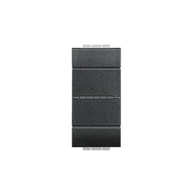 Bticino L4053AN Interrupteur ou Va et Vient Livinglight, 1 Module, 16AX, 250V, Anthracite - Publicité Bticino L4053AN Interrupteur ou Va et Vient Livinglight, 1 Module, 16AX, 250V, Anthracite - Publicité