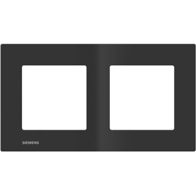 Siemens Plaque Double Anthracite DELTA VIVA - Publicité Siemens Plaque Double Anthracite DELTA VIVA - Publicité