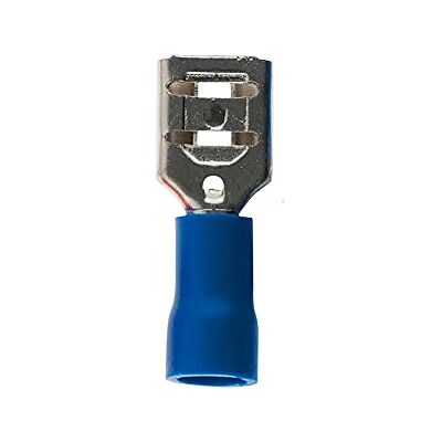 Zenitech 10 cosses bleus clips femelles 6,3 mm - Publicité Zenitech 10 cosses bleus clips femelles 6,3 mm - Publicité