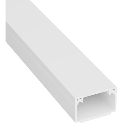 D-line Goulotte Carrée, Cache-câble auto-adhésif, Gestion et masquage de câbles simples 1 x 25 mm (L) x 16mm (H) sections de 1 mètre – Blanc - Publicité D-line Goulotte Carrée, Cache-câble auto-adhésif, Gestion et masquage de câbles simples 1 x 25 mm (L) x 16mm (H) sections de 1 mètre – Blanc - Publicité