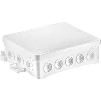 SIMET Boîte de connexion 90 x 135 x 40 mm sans halogène autoextinguible UV IP54 FASTBOX&HOOK avec adaptateur crochet HNS 1 pièce Blanc - Publicité SIMET Boîte de connexion 90 x 135 x 40 mm sans halogène autoextinguible UV IP54 FASTBOX&HOOK avec adaptateur crochet HNS 1 pièce Blanc - Publicité