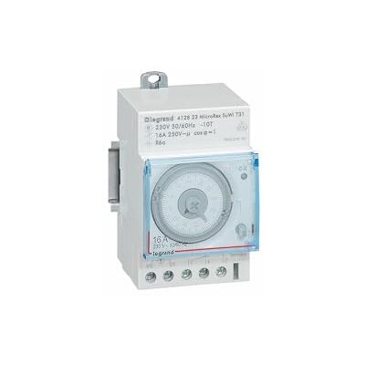 Legrand Interrupteur horaire analogique programmable Automatique journalier 1 Sortie 16A 250V~ 3 modules - Publicité Legrand Interrupteur horaire analogique programmable Automatique journalier 1 Sortie 16A 250V~ 3 modules - Publicité