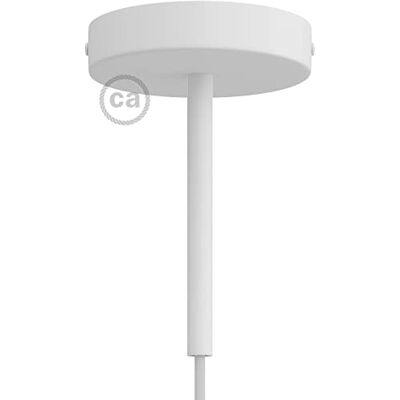 Creative Kit Rosace cylindrique en métal avec Serre-câble de 15 cm Blanc Mat - Publicité Creative Kit Rosace cylindrique en métal avec Serre-câble de 15 cm Blanc Mat - Publicité