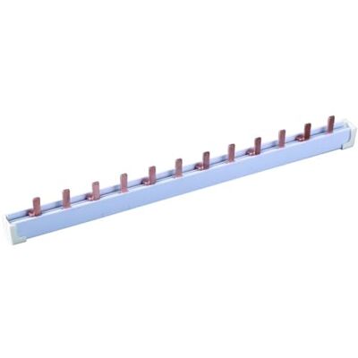 Electron Peigne de raccordement 2P 63A 12 modules, longueur 22,5 cm, borne de connexion bipolaire, pour 12 appareils de barre DIN, pour tableaux électriques, unités - Publicité Electron Peigne de raccordement 2P 63A 12 modules, longueur 22,5 cm, borne de connexion bipolaire, pour 12 appareils de barre DIN, pour tableaux électriques, unités - Publicité