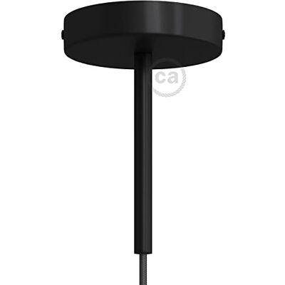 Creative Kit Rosace cylindrique en métal avec Serre-câble de 15 cm Noir - Publicité Creative Kit Rosace cylindrique en métal avec Serre-câble de 15 cm Noir - Publicité