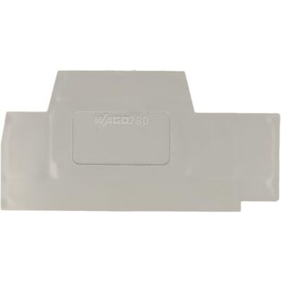 WAGO 280-342 END AND INTERMEDIATE PLATE, 2.5 MM THICK GRAY - Publicité WAGO 280-342 END AND INTERMEDIATE PLATE, 2.5 MM THICK GRAY - Publicité