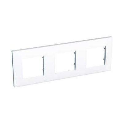 Schneider ALB44657 - Plaque 3 modules horizontale - Blanc - Publicité Schneider ALB44657 - Plaque 3 modules horizontale - Blanc - Publicité
