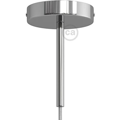 Creative Kit Rosace cylindrique en métal avec Serre-câble de 15 cm Chromé - Publicité Creative Kit Rosace cylindrique en métal avec Serre-câble de 15 cm Chromé - Publicité