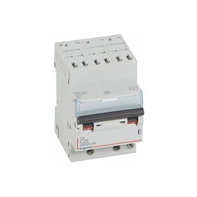 Legrand 406903 Disjoncteur triphasé 25A 3P Courbe C 4,5/6kA Automatique et vis DX3 - Publicité Legrand 406903 Disjoncteur triphasé 25A 3P Courbe C 4,5/6kA Automatique et vis DX3 - Publicité