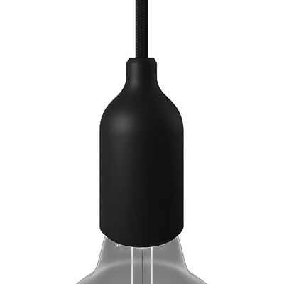 Creative Kit Douille E27 en Silicone avec Serre-câble dissimulé Noir - Publicité Creative Kit Douille E27 en Silicone avec Serre-câble dissimulé Noir - Publicité