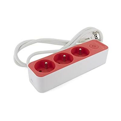 Multiprise CHACON 49719 - 3x16A, 1,5m, Rouge/Blanc - Power Strip - Publicité Multiprise CHACON 49719 - 3x16A, 1,5m, Rouge/Blanc - Power Strip - Publicité