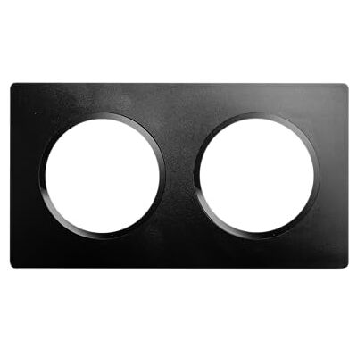DEBFLEX Casual Evo Plaque de Finition Enjoliveur Pour Prises et Interrupteurs 2 Postes Remplaçable ABS Pour Installation Encastrée Noir Intense 158 x 86 x 10 mm - Publicité DEBFLEX Casual Evo Plaque de Finition Enjoliveur Pour Prises et Interrupteurs 2 Postes Remplaçable ABS Pour Installation Encastrée Noir Intense 158 x 86 x 10 mm - Publicité