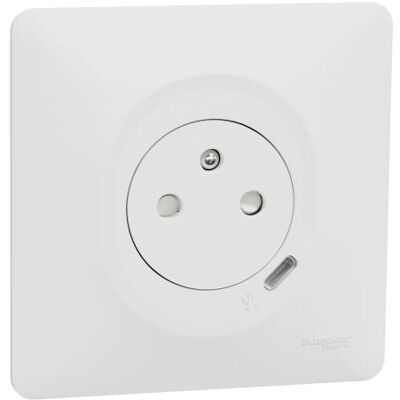 Schneider Electric Ovalis Combi 2P+T 16A affleurante + Prise chargeur USB-C 10,5W connex. auto Blanc S320089 - Publicité Schneider Electric Ovalis Combi 2P+T 16A affleurante + Prise chargeur USB-C 10,5W connex. auto Blanc S320089 - Publicité