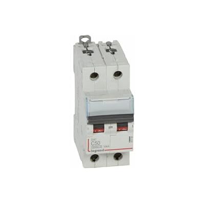 Legrand 407789 Disjoncteur Bipolaire 50a 2p Courbe C 6/10ka à Vis Dx3 - Publicité Legrand 407789 Disjoncteur Bipolaire 50a 2p Courbe C 6/10ka à Vis Dx3 - Publicité