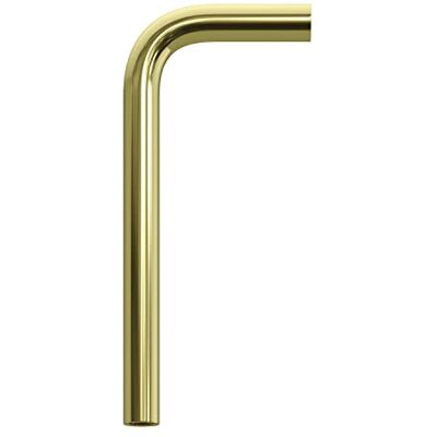 Creative Tube d'extension 14 cm incurvé en métal Laiton - Publicité Creative Tube d'extension 14 cm incurvé en métal Laiton - Publicité