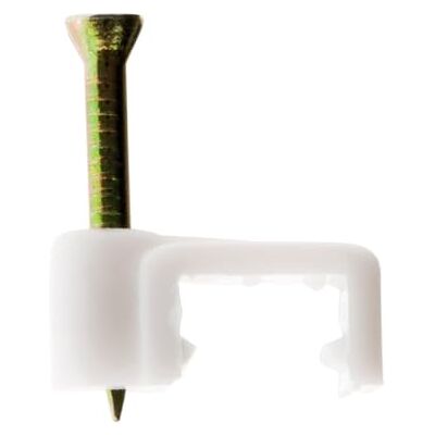 Zenitech Lot de 50 attaches pour fil Meplat Blanc - Publicité Zenitech Lot de 50 attaches pour fil Meplat Blanc - Publicité
