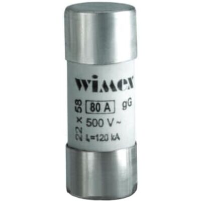 Electron Fusible cylindrique 22x58 mm, 690V 63A, usage industriel et civil CF, intervention retardée, en céramique, stéatite, utilisation gG, puissance de rupture (lk) 80KA - Publicité Electron Fusible cylindrique 22x58 mm, 690V 63A, usage industriel et civil CF, intervention retardée, en céramique, stéatite, utilisation gG, puissance de rupture (lk) 80KA - Publicité