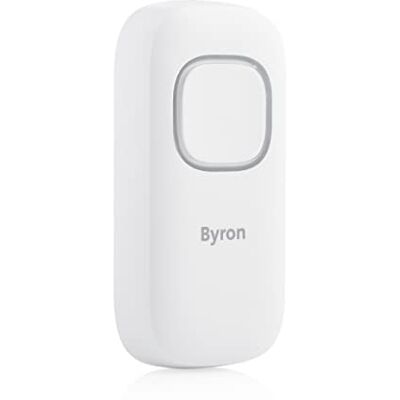 Bouton de sonnette sans fil Byron DBY-25930 - Blanc - Publicité Bouton de sonnette sans fil Byron DBY-25930 - Blanc - Publicité