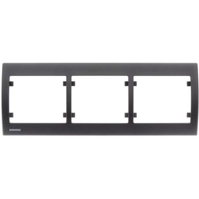 Siemens Plaque Triple Horizontale Anthracite Delta IRIS - Publicité Siemens Plaque Triple Horizontale Anthracite Delta IRIS - Publicité