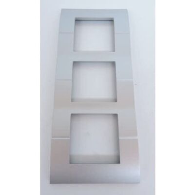 Hager plaque systo verticale 3x2 modules 57mm titane - Publicité Hager plaque systo verticale 3x2 modules 57mm titane - Publicité