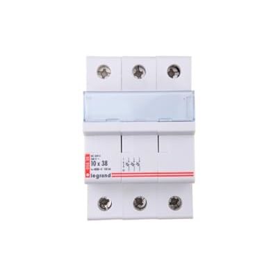Legrand 005838 M ou gG Coupe-Circuit Sectionneur Tripolaire pour Cartouche Cylindrique Industrielle, 10mmx38mm, 500V, Gris - Publicité Legrand 005838 M ou gG Coupe-Circuit Sectionneur Tripolaire pour Cartouche Cylindrique Industrielle, 10mmx38mm, 500V, Gris - Publicité