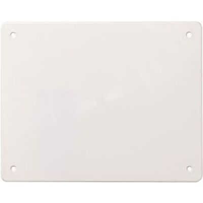 Electron Couvercle rectangulaire 196x152 mm, 19x15 cm, blanc RAL9001, pièce de rechange pour boîte de dérivation, boîtier mural pour installation électrique, vis en acier incluses, en plastique à haute - Publicité Electron Couvercle rectangulaire 196x152 mm, 19x15 cm, blanc RAL9001, pièce de rechange pour boîte de dérivation, boîtier mural pour installation électrique, vis en acier incluses, en plastique à haute - Publicité