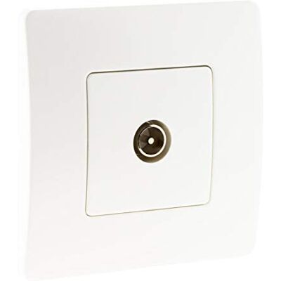 Zenitech Venus Prise TV Ø9.52 mâle Blanc - Publicité Zenitech Venus Prise TV Ø9.52 mâle Blanc - Publicité