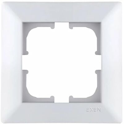 EXEN Cadre de Finition Simple Blanc 83 mm 1 Poste Série ODAK Plaque Murale Encastrable pour Prise Électrique et Interrupteur Design Moderne Compatible avec Modules O101/01E - Publicité EXEN Cadre de Finition Simple Blanc 83 mm 1 Poste Série ODAK Plaque Murale Encastrable pour Prise Électrique et Interrupteur Design Moderne Compatible avec Modules O101/01E - Publicité