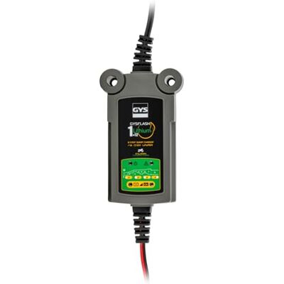 GYS , FLASH Lithium 1.12, Chargeur de Batterie Intelligent Lithium (LiFePO4), 1A, Véhicules 12V (Moto, Quad), Maintien de Charge Sécurisé, Désulfatation, IP65 - Publicité GYS , FLASH Lithium 1.12, Chargeur de Batterie Intelligent Lithium (LiFePO4), 1A, Véhicules 12V (Moto, Quad), Maintien de Charge Sécurisé, Désulfatation, IP65 - Publicité