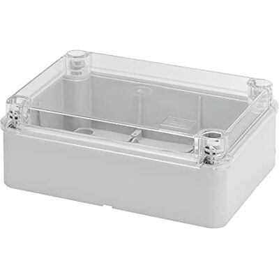 GEWISS Gw44428 lisse boîtier mural pour Jonction et équipements électriques et électroniques, UNI vissé Couvercle Transparent, 240 mm L x 190 mm H x 90 mm D, 37 mm Diamètre du trou de max, gris - Publicité GEWISS Gw44428 lisse boîtier mural pour Jonction et équipements électriques et électroniques, UNI vissé Couvercle Transparent, 240 mm L x 190 mm H x 90 mm D, 37 mm Diamètre du trou de max, gris - Publicité