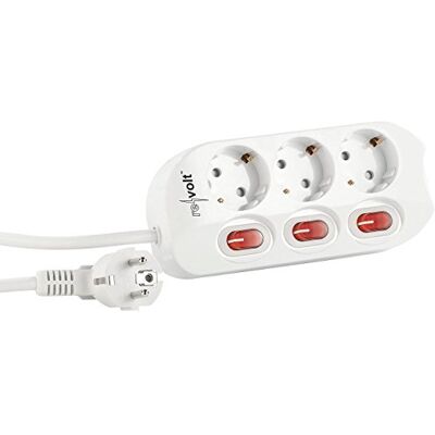 Revolt - 3-Outlet - 3 prises - interrupteurs individuels - multiprise - Publicité Revolt - 3-Outlet - 3 prises - interrupteurs individuels - multiprise - Publicité