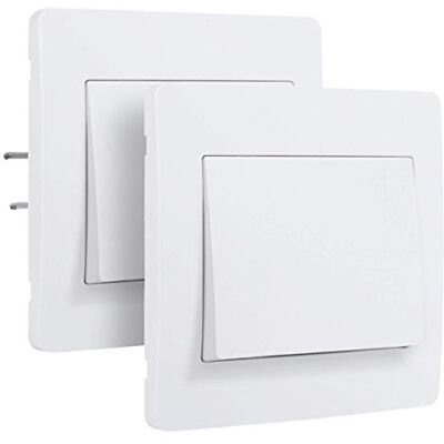 DEBFLEX Interrupteur va-et-vient Interrupteur encastré Interrupteur mural Interrupteur mural Montage encastré Série Diam2 Kit va-et-vient sans fil Blanc 739280 - Publicité DEBFLEX Interrupteur va-et-vient Interrupteur encastré Interrupteur mural Interrupteur mural Montage encastré Série Diam2 Kit va-et-vient sans fil Blanc 739280 - Publicité