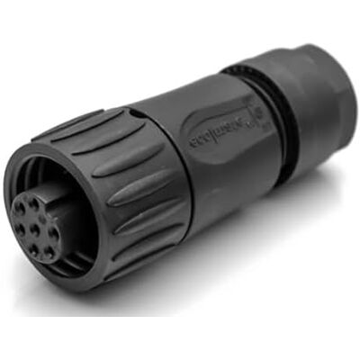 Amphenol C016 30D006 110 12 ecomate Boîte de câble 6 broches + joint anti-poussière en polyéthylène I Connecteur rond I Noir - Publicité Amphenol C016 30D006 110 12 ecomate Boîte de câble 6 broches + joint anti-poussière en polyéthylène I Connecteur rond I Noir - Publicité
