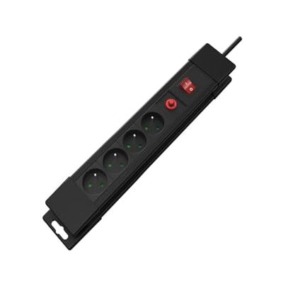 Perel multiprise 4 Prises Type E 1.5m 3500W avec Interrupteur - Publicité Perel multiprise 4 Prises Type E 1.5m 3500W avec Interrupteur - Publicité