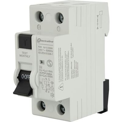 Electraline 87012 Interrupteur différentiel 63A, sensibilité 30mA, type A - Publicité Electraline 87012 Interrupteur différentiel 63A, sensibilité 30mA, type A - Publicité