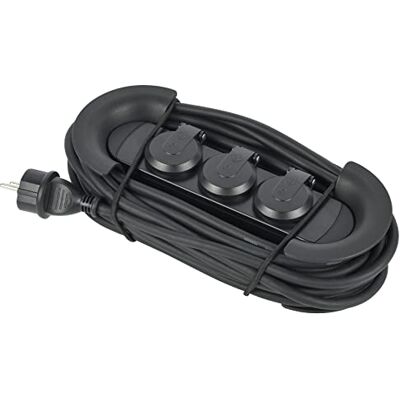 Electraline 30925 Bloc Multiprises Étanche Professionnel Outdoor avec Rallonge électrique 10M, 3 Prises 16A, Câble 10M H05RR-F 3G1.5, IP44 IK09 ultra-robustes, idéal pour chantiers, garages et jardins - Publicité Electraline 30925 Bloc Multiprises Étanche Professionnel Outdoor avec Rallonge électrique 10M, 3 Prises 16A, Câble 10M H05RR-F 3G1.5, IP44 IK09 ultra-robustes, idéal pour chantiers, garages et jardins - Publicité