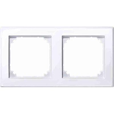 Merten 478225 M-Smart Cadre 2 Prises Blanc Brillant - Publicité Merten 478225 M-Smart Cadre 2 Prises Blanc Brillant - Publicité