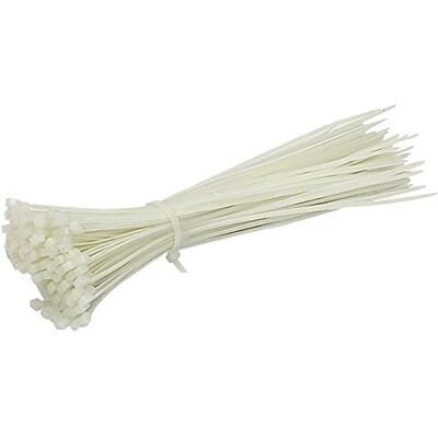 OC-PRO ATTACHE CABLES RILSAN 195 x 4.8 BLANCS 100 COLLIERS PLASTIQUES - Publicité OC-PRO ATTACHE CABLES RILSAN 195 x 4.8 BLANCS 100 COLLIERS PLASTIQUES - Publicité