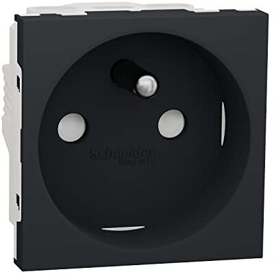 Schneider Electric Unica prise 2P+T FR 90° vis Anthracite méca seul NU303954 - Publicité Schneider Electric Unica prise 2P+T FR 90° vis Anthracite méca seul NU303954 - Publicité