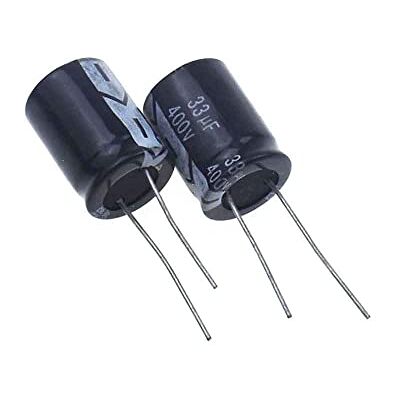Sun Lot de 5 condensateurs électrolytiques 400 V33UF 16 x 22 mm 33 UF 400 V - Publicité Sun Lot de 5 condensateurs électrolytiques 400 V33UF 16 x 22 mm 33 UF 400 V - Publicité