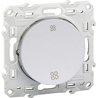 Schneider Electric Odace, interrupteur VMC Alu, sans position arrêt, à vis S530233 - Publicité Schneider Electric Odace, interrupteur VMC Alu, sans position arrêt, à vis S530233 - Publicité