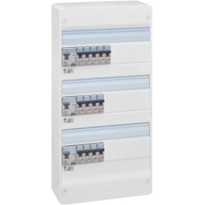 Legrand Tableau Électrique Pré-équipé 3 Rangées Drivia Equipé de Disjoncteurs et Interrupteurs Différentiels Pour Logement T5 Fabriqué En France Blanc - Publicité Legrand Tableau Électrique Pré-équipé 3 Rangées Drivia Equipé de Disjoncteurs et Interrupteurs Différentiels Pour Logement T5 Fabriqué En France Blanc - Publicité