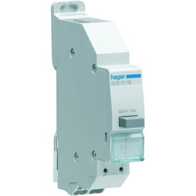 Hager bouton poussoir 1 contact no impulsion sans vis svs311b - Publicité Hager bouton poussoir 1 contact no impulsion sans vis svs311b - Publicité