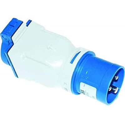 PCE 9433101 Adaptateur droit 16 ampères, 230 V, Bleu - Publicité PCE 9433101 Adaptateur droit 16 ampères, 230 V, Bleu - Publicité