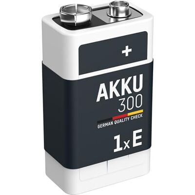 Ansmann Pile 6LR61 9V 300 mAh NiMH Rechargeable (1 PCE) – Bloc Alimentation 9V à Faible autodécharge et Haute capacité – Pile 9V idéale pour détecteur de fumée, Jouets, radios, etc. Publicité Ansmann Pile 6LR61 9V 300 mAh NiMH Rechargeable (1 PCE) – Bloc Alimentation 9V à Faible autodécharge et Haute capacité – Pile 9V idéale pour détecteur de fumée, Jouets, radios, etc. Publicité