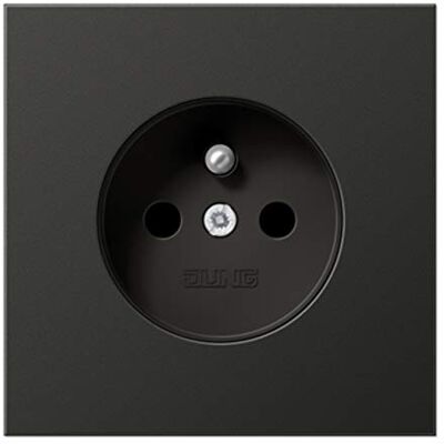 Jung – prises système Frances/belge Serie LS anthracite aluminium laqué - Publicité Jung – prises système Frances/belge Serie LS anthracite aluminium laqué - Publicité