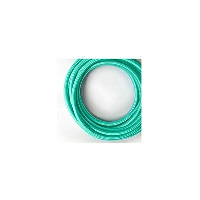 Desineo Fil électrique tissé de Couleur Turquoise Vintage Look Retro en Tissu - Publicité Desineo Fil électrique tissé de Couleur Turquoise Vintage Look Retro en Tissu - Publicité