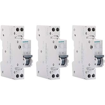 Siemens Lot De 3 Disjoncteurs Phase + Neutre 16A - Publicité Siemens Lot De 3 Disjoncteurs Phase + Neutre 16A - Publicité
