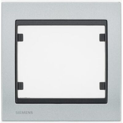 Siemens Plaque Simple Texturé Aluminium Delta IRIS - Publicité Siemens Plaque Simple Texturé Aluminium Delta IRIS - Publicité
